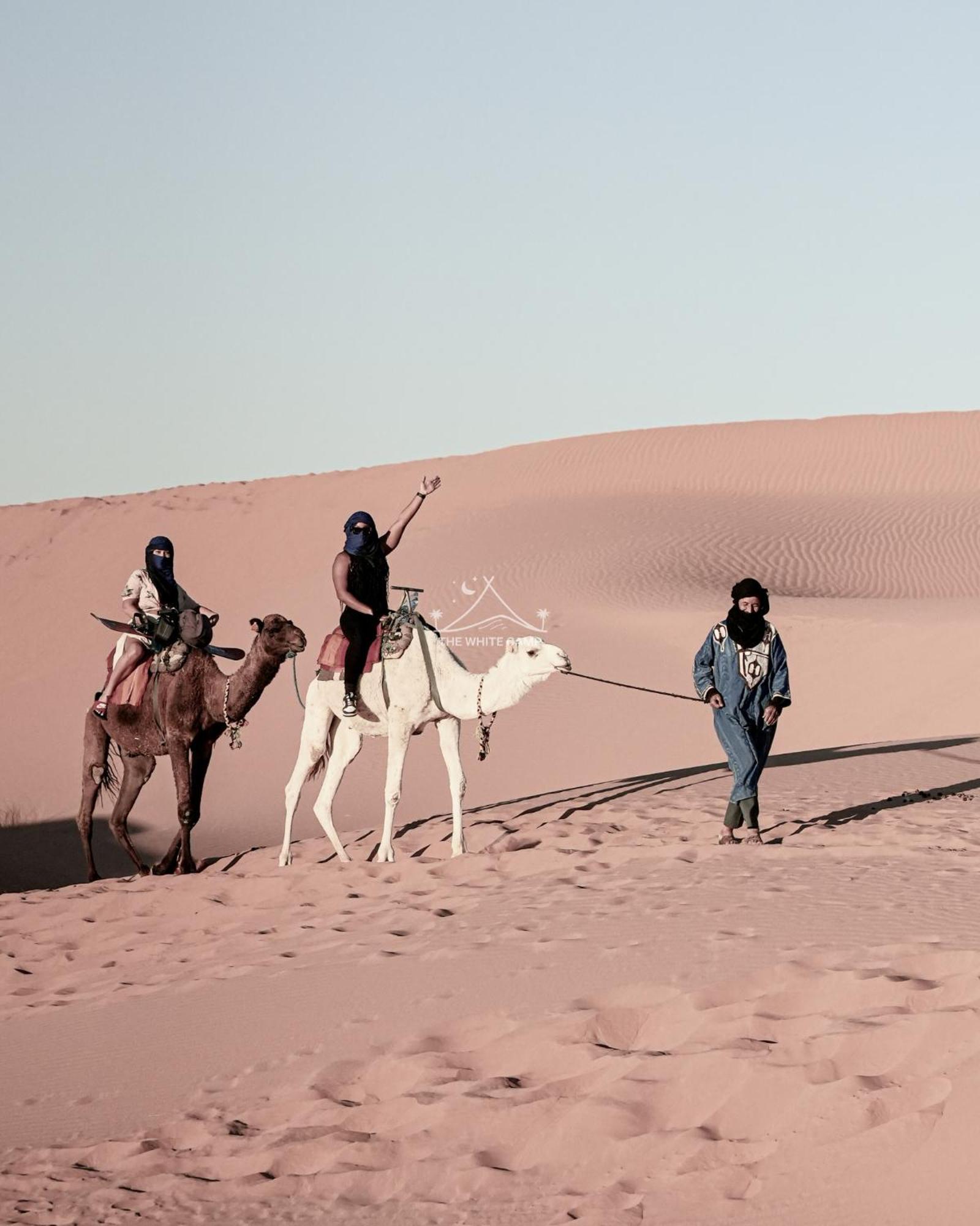 The White Camp - Your Merzouga Luxury Desert Camp & Erg Chebbi Dunes Camel Riding エクステリア 写真